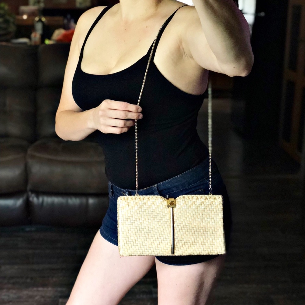 VINTAGE Walborg Basket Weave Purse